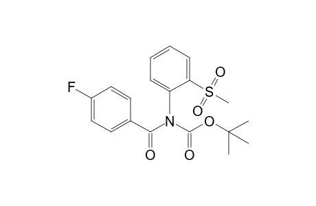 tert-Butyl 4-fluorobenzoyl[2-(methylsulfonyl)phenyl]-carbamate