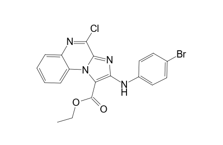 Ethyl 2-(4-bromophenylamino)-4-chloroimidazo[1,2-a]quinoxaline-1-carboxylate