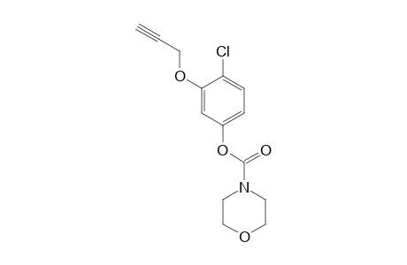 4-Morpholinecarboxylic acid, 4-chloro-3-(2-propynyloxy)phenyl ester