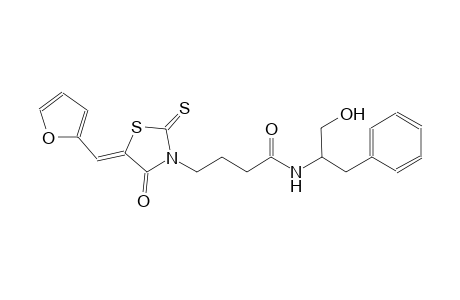 3-thiazolidinebutanamide, 5-(2-furanylmethylene)-N-[(1R)-2-hydroxy-1-(phenylmethyl)ethyl]-4-oxo-2-thioxo-, (5Z)-