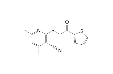 3-pyridinecarbonitrile, 4,6-dimethyl-2-[[2-oxo-2-(2-thienyl)ethyl]thio]-