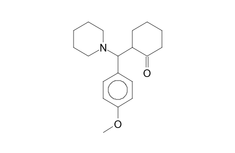 2-[(4-Methoxyphenyl)(1-piperidinyl)methyl]cyclohexanone