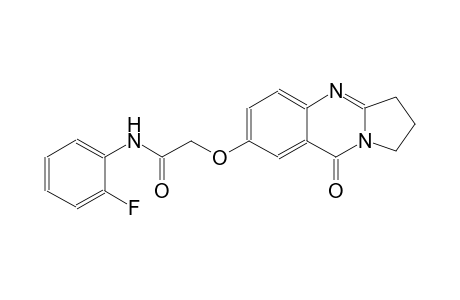 acetamide, N-(2-fluorophenyl)-2-[(1,2,3,9-tetrahydro-9-oxopyrrolo[2,1-b]quinazolin-7-yl)oxy]-
