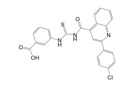 3-{[({[2-(4-chlorophenyl)-4-quinolinyl]carbonyl}amino)carbothioyl]amino}benzoic acid