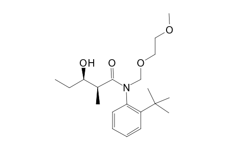 (Ra*,2S*,3R*)-N-(2-tert-Butylphenyl)-N-(2-methoxyethoxymethyl)-3-hydroxy-2-methylpentanamide