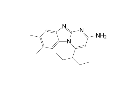 4-(1-Ethylpropyl)-7,8-dimethyl-pyrimido[1,2-a]benzimidazol-2-amine