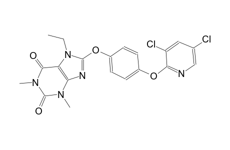 1H-purine-2,6-dione, 8-[4-[(3,5-dichloro-2-pyridinyl)oxy]phenoxy]-7-ethyl-3,7-dihydro-1,3-dimethyl-