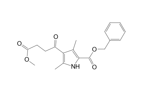 1H-Pyrrole-3-butanoic acid, 2,4-dimethyl-.gamma.-oxo-5-[(phenylmethoxy)carbonyl]-, methyl ester