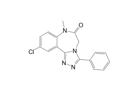 10-chloranyl-7-methyl-3-phenyl-5H-[1,2,4]triazolo[4,3-d][1,4]benzodiazepin-6-one