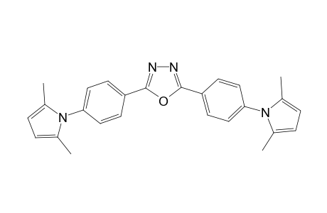 2,5-bis[4-(2,5-dimethyl-1-pyrrolyl)phenyl]-1,3,4-oxadiazole