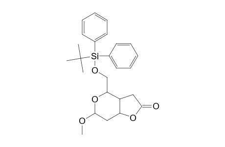 METHYL-6-O-(TERT.-BUTYLDIPHENYLSILYL)-4-C-(CARBOXYMETHYL)-2,4-DIDEOXY-ALPHA-D-RIBO-HEXOPYRANOSIDE,GAMMA-LACTONE