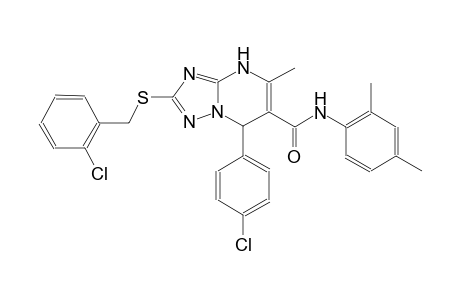 2-[(2-chlorobenzyl)sulfanyl]-7-(4-chlorophenyl)-N-(2,4-dimethylphenyl)-5-methyl-4,7-dihydro[1,2,4]triazolo[1,5-a]pyrimidine-6-carboxamide