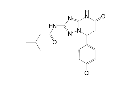 N-[7-(4-chlorophenyl)-5-oxo-4,5,6,7-tetrahydro[1,2,4]triazolo[1,5-a]pyrimidin-2-yl]-3-methylbutanamide