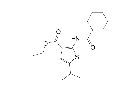 ethyl 2-[(cyclohexylcarbonyl)amino]-5-isopropyl-3-thiophenecarboxylate