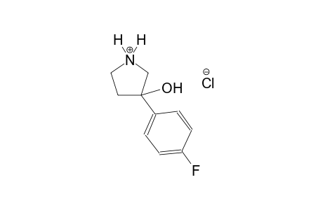 3-(4-fluorophenyl)-3-hydroxypyrrolidinium chloride