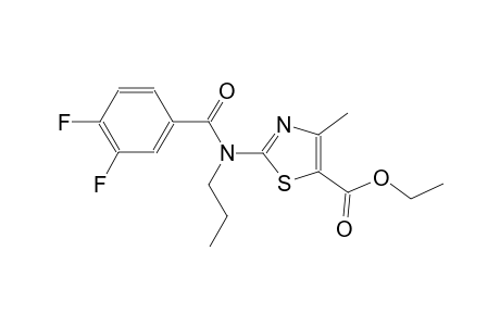 ethyl 2-[(3,4-difluorobenzoyl)(propyl)amino]-4-methyl-1,3-thiazole-5-carboxylate
