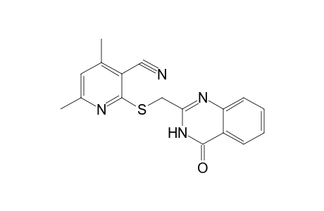 3-Pyridinecarbonitrile, 2-[[(3,4-dihydro-4-oxo-2-quinazolinyl)methyl]thio]-4,6-dimethyl-