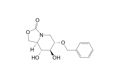 3H-Oxazolo[3,4-a]pyridin-3-one, hexahydro-7,8-dihydroxy-6-(phenylmethoxy)-, [6S-(6.alpha.,7.beta.,8.alpha.,8a.alpha.)]-