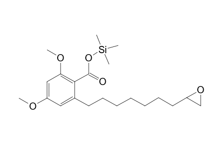 6-(8',9'-Epoxynon-1'-yl)-2,4-dimethyloxybenzoic acid trimethylsilyl dev
