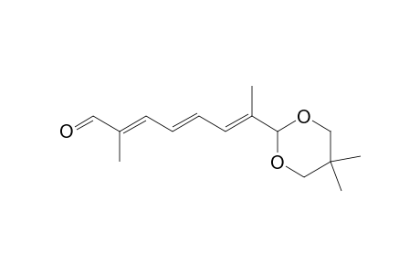 (2E,4E,6E)-7-(5,5-dimethyl-1,3-dioxan-2-yl)-2-methyl-octa-2,4,6-trienal