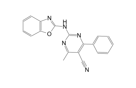 2-(1,3-benzoxazol-2-ylamino)-4-methyl-6-phenyl-5-pyrimidinecarbonitrile