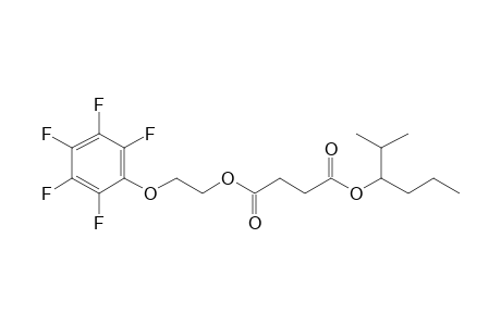 Succinic acid, 2-methylhex-3-yl 2-(pentafluorophenoxy)ethyl ester