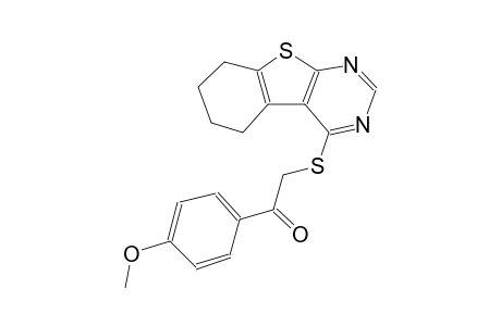 ethanone, 1-(4-methoxyphenyl)-2-[(5,6,7,8-tetrahydrobenzo[4,5]thieno[2,3-d]pyrimidin-4-yl)thio]-