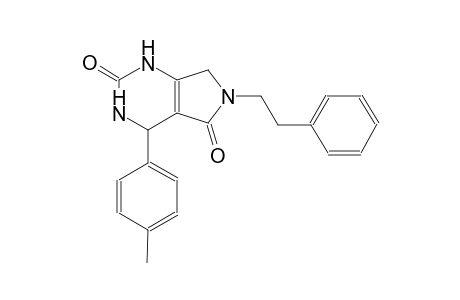 1H-pyrrolo[3,4-d]pyrimidine-2,5-dione, 3,4,6,7-tetrahydro-4-(4-methylphenyl)-6-(2-phenylethyl)-