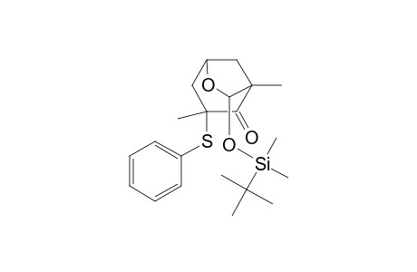 6-Oxabicyclo[3.2.1]octan-2-one, 7-[[(1,1-dimethylethyl)dimethylsilyl]oxy]-1,3-dimethyl-3-(phenylthio)-, (exo,exo)-(.+-.)-