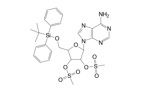 5'-O-(tert-Butyldiphenylsilyl)-2',3'-diO-methanesulfonyladenine