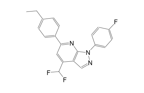1H-pyrazolo[3,4-b]pyridine, 4-(difluoromethyl)-6-(4-ethylphenyl)-1-(4-fluorophenyl)-