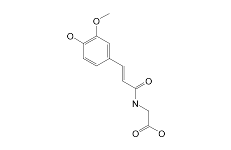 (2E)-[3-(4-HYDROXY-3-METHOXYPHENYL)-ACRYLOYLAMINO]-ACETIC-ACID
