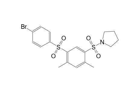 1-({5-[(4-bromophenyl)sulfonyl]-2,4-dimethylphenyl}sulfonyl)pyrrolidine