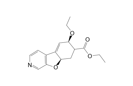 ETHYL-6-ETHOXY-6,7,8,8A-TETRAHYDROBENZOFURO-[2,3-C]-PYRIDINE-7-CARBOXYLATE