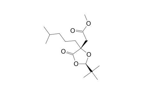 METHYL-(2R,4R)-[2-(TERT.-BUTYL)-4-(4-METHYLPENTYL)-5-OXO-1,3-DIOXOLAN-4-YL]-ACETATE