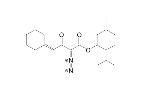 Menthyl 4-cyclohexylidene-2-diazo-3-oxobutanoate