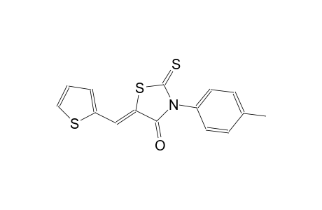 (5Z)-3-(4-methylphenyl)-5-(2-thienylmethylene)-2-thioxo-1,3-thiazolidin-4-one