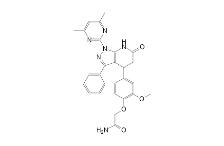 acetamide, 2-[4-[1-(4,6-dimethyl-2-pyrimidinyl)-4,5,6,7-tetrahydro-6-oxo-3-phenyl-1H-pyrazolo[3,4-b]pyridin-4-yl]-2-methoxyphenoxy]-
