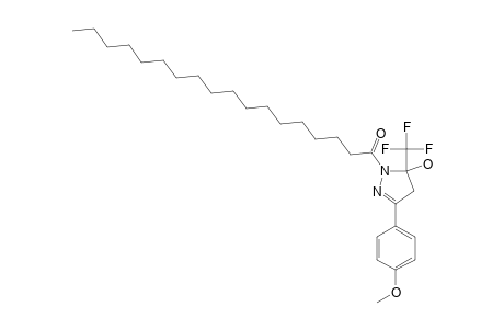 1-[5-HYDROXY-3-(4-METHOXYPHENYL)-5-(TRIFLUOROMETHYL)-4,5-DIHYDROPYRAZOL-1-YL]-OCTADECAN-1-ONE