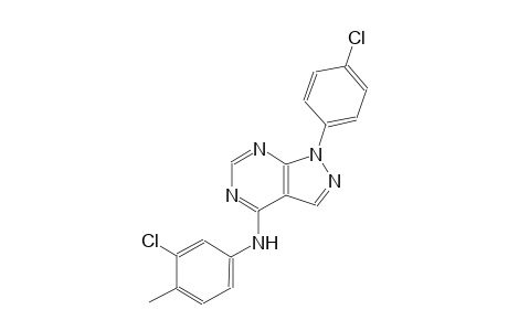 1H-pyrazolo[3,4-d]pyrimidin-4-amine, N-(3-chloro-4-methylphenyl)-1-(4-chlorophenyl)-