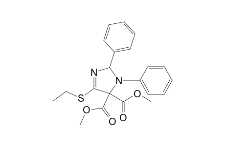 4H-Imidazole-4,4-dicarboxylic acid, 5-(ethylthio)-2,3-dihydro-2,3-diphenyl-, dimethyl ester