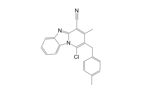 1-chloro-3-methyl-2-(4-methylbenzyl)pyrido[1,2-a]benzimidazole-4-carbonitrile