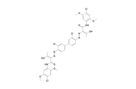 3,3'-Dichlorbenzidine=>(2 mol)4'-chlor-2',5'-dimethoxy-acetoacetanilide