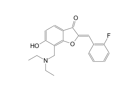 3(2H)-benzofuranone, 7-[(diethylamino)methyl]-2-[(2-fluorophenyl)methylene]-6-hydroxy-, (2Z)-