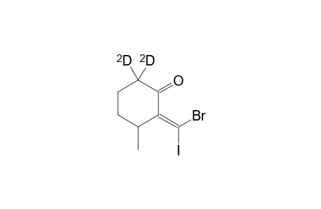 (E)/(Z)-2-(Bromoiodomethylidene)-3-methylcyclohexanone-6,6-D2