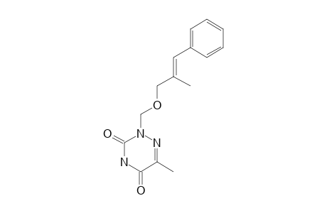 5-METHYL-1-[(E)-2-METHYL-3-PHENYLALLYLOXYMETHYL]-6-AZAURACIL
