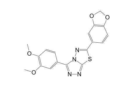 [1,2,4]triazolo[3,4-b][1,3,4]thiadiazole, 6-(1,3-benzodioxol-5-yl)-3-(3,4-dimethoxyphenyl)-