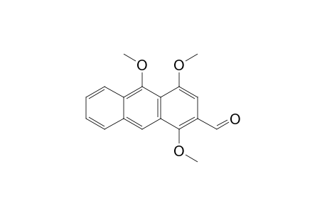 1,4,10-TRIMETHOXYANTHRACENE-2-CARBALDEHYDE