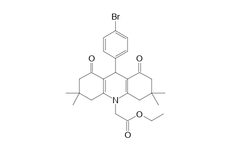 Ethyl 2-[9-(4-bromophenyl)-1,2,3,4,5,6,7,8-octahydro-3,3,6,6-tetramethyl-1,8-dioxoacridin-10(9H)-yl]acetate