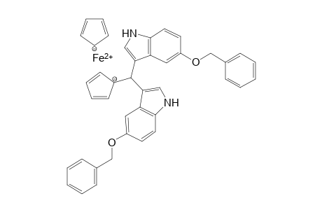 Bis(5-benzoxyindol-3-yl)(ferrocenyl)methane